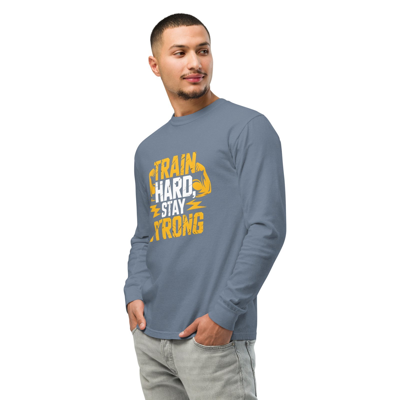 Train Hard, Stay Strong long-sleeve shirt - Image 3